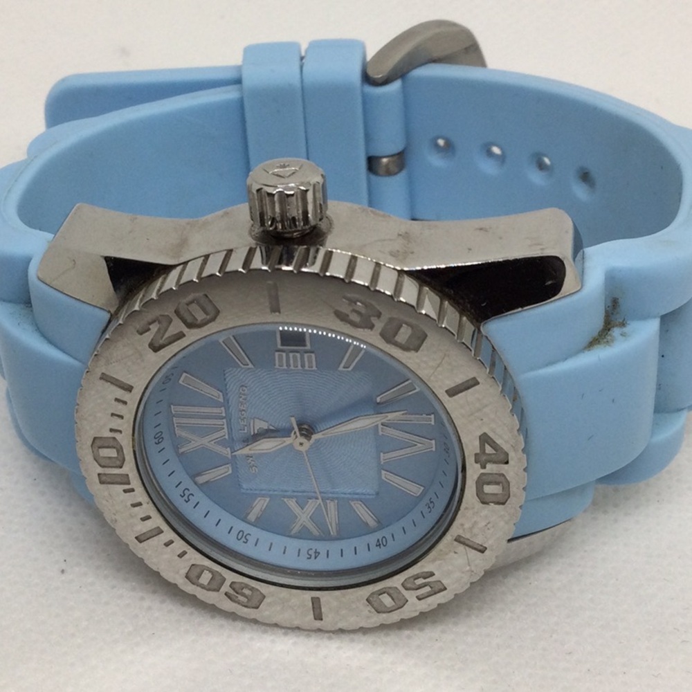Athletic Women's Watch with Baby Blue Strap